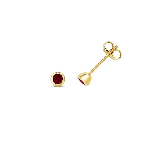 GARNET EARRING STUDS